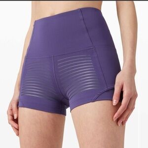Lululemon Rogue Renegade High Rise Short 2.5" Midnight Orchid Size 4